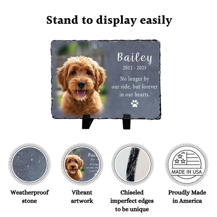 Dog Memorial Picture Frame - Personalized Pet Loss Gift