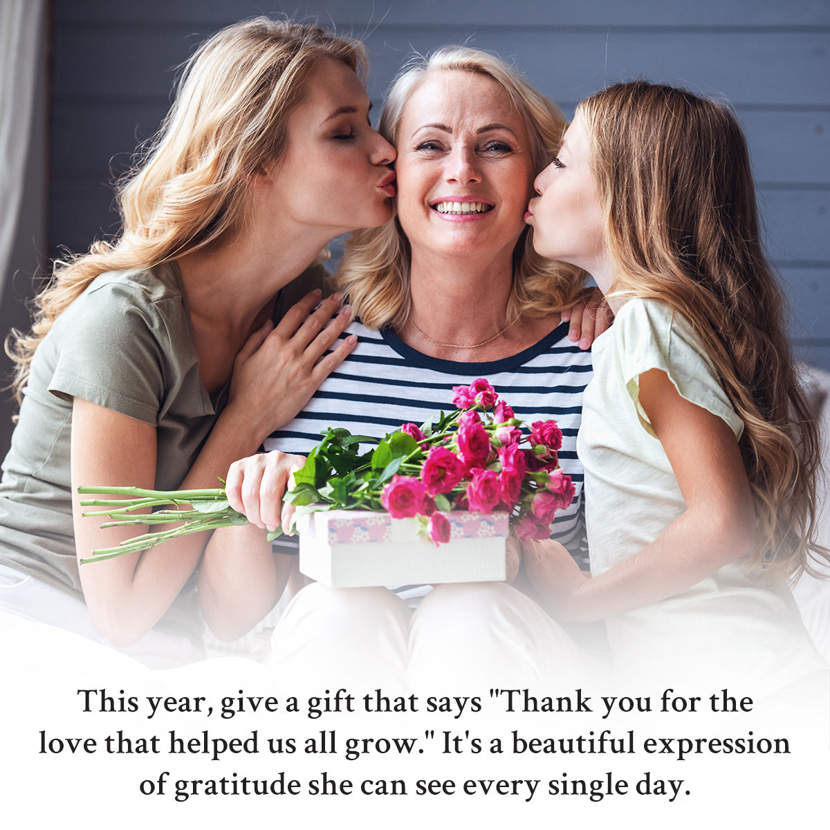 Custom Grandma Gift: Birth Flower Stone with Grandchildren's Names