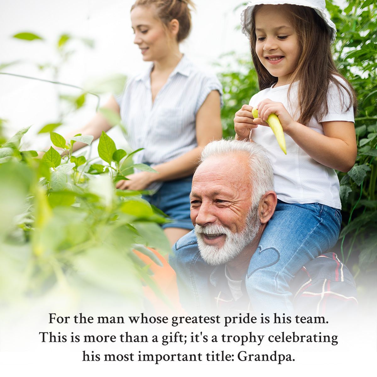 Custom Grandpa's Team Plaque with Grandchildren's Names