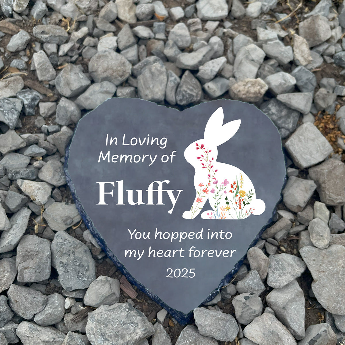 Floral Bunny Memorial Tribute