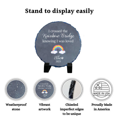 Classic Rainbow Bridge Pet Memorial Garden Stone