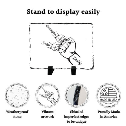 Personalized Dad's Fist Bump Plaque