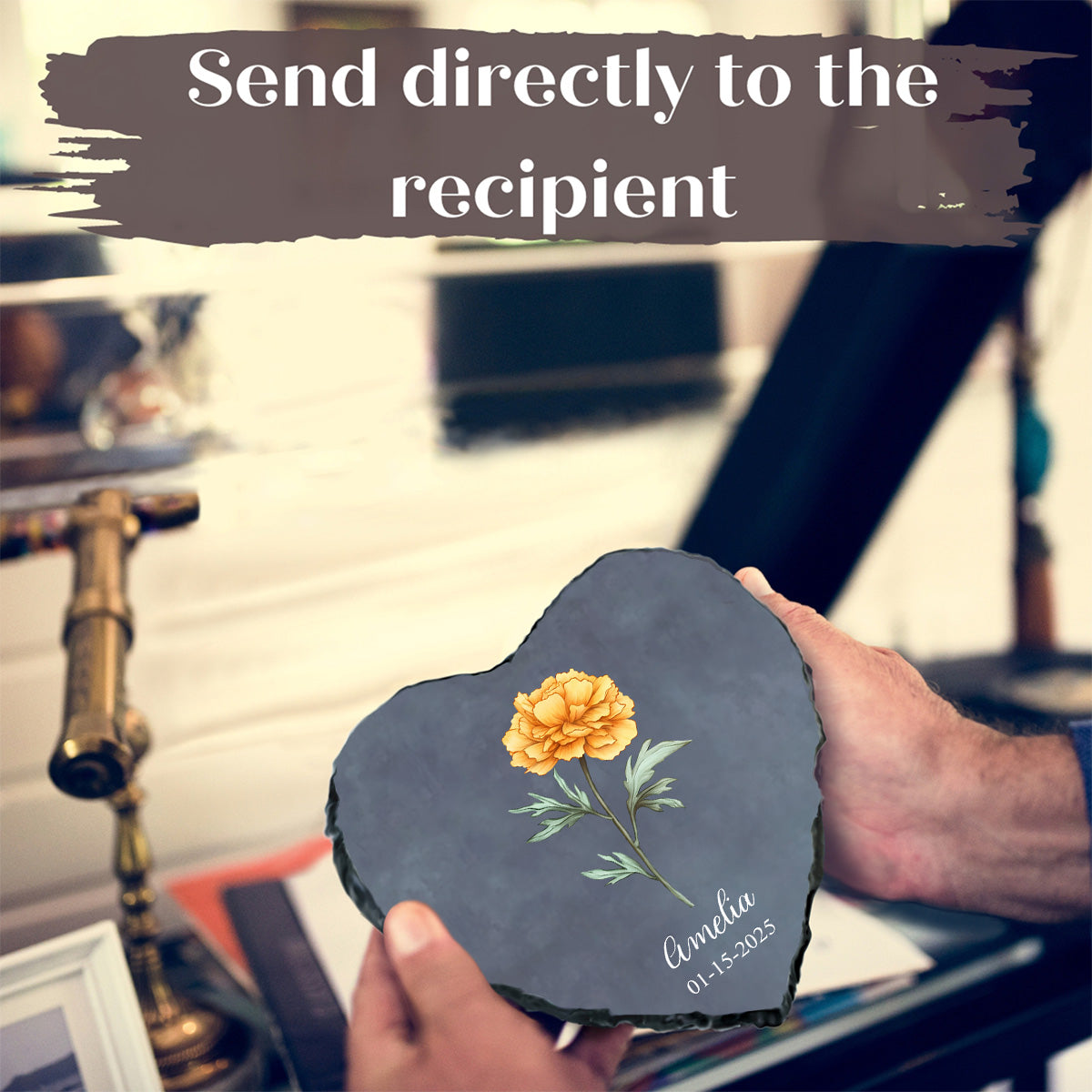 Custom Birth Flower Plaque for Indoor/Outdoor Garden Display