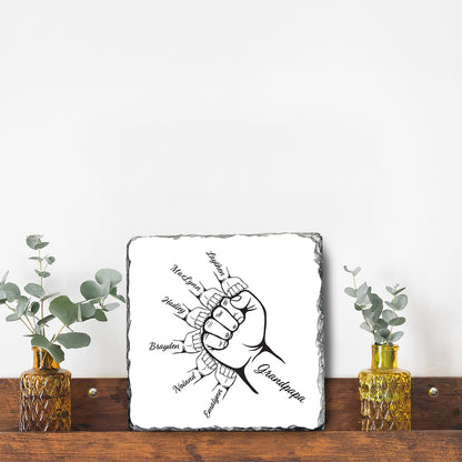 Personalized Dad's Fist Bump Plaque