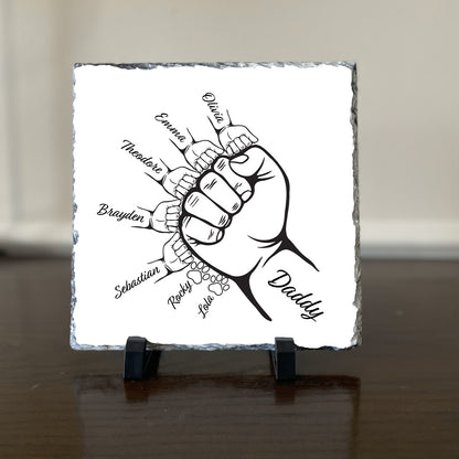 Personalized Dad's Fist Bump Plaque