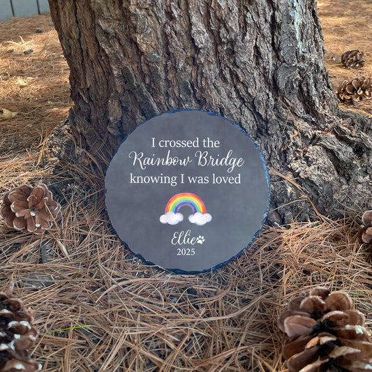 Classic Rainbow Bridge Pet Memorial Garden Stone