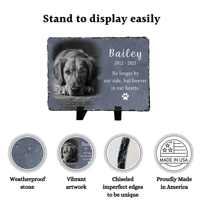 Custom Dog Memorial Plaque - A Personalized Photo Tribute