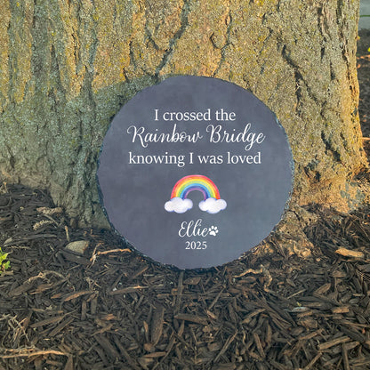 Classic Rainbow Bridge Pet Memorial Garden Stone
