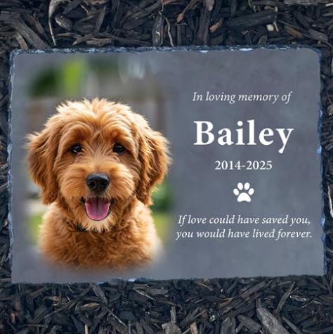 Stone Frame 8x8 inch with stand for Ellen